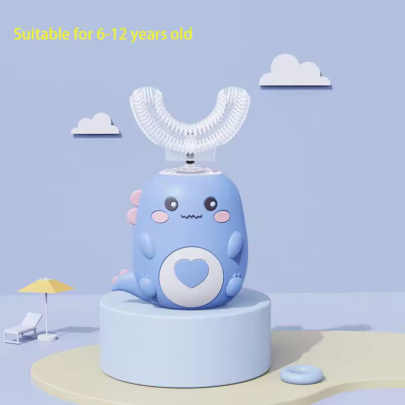 Children's U-Shaped Electric Toothbrush (Blue)